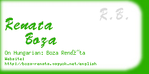 renata boza business card